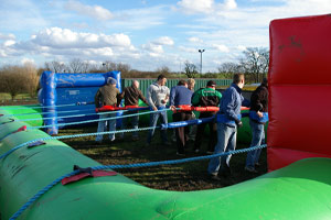 Human table football hire